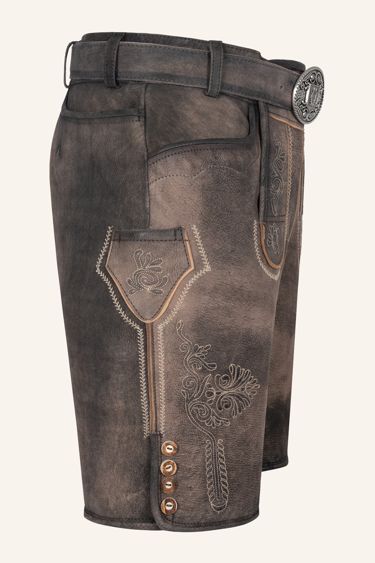 Lederhose Brody mit Gürtel