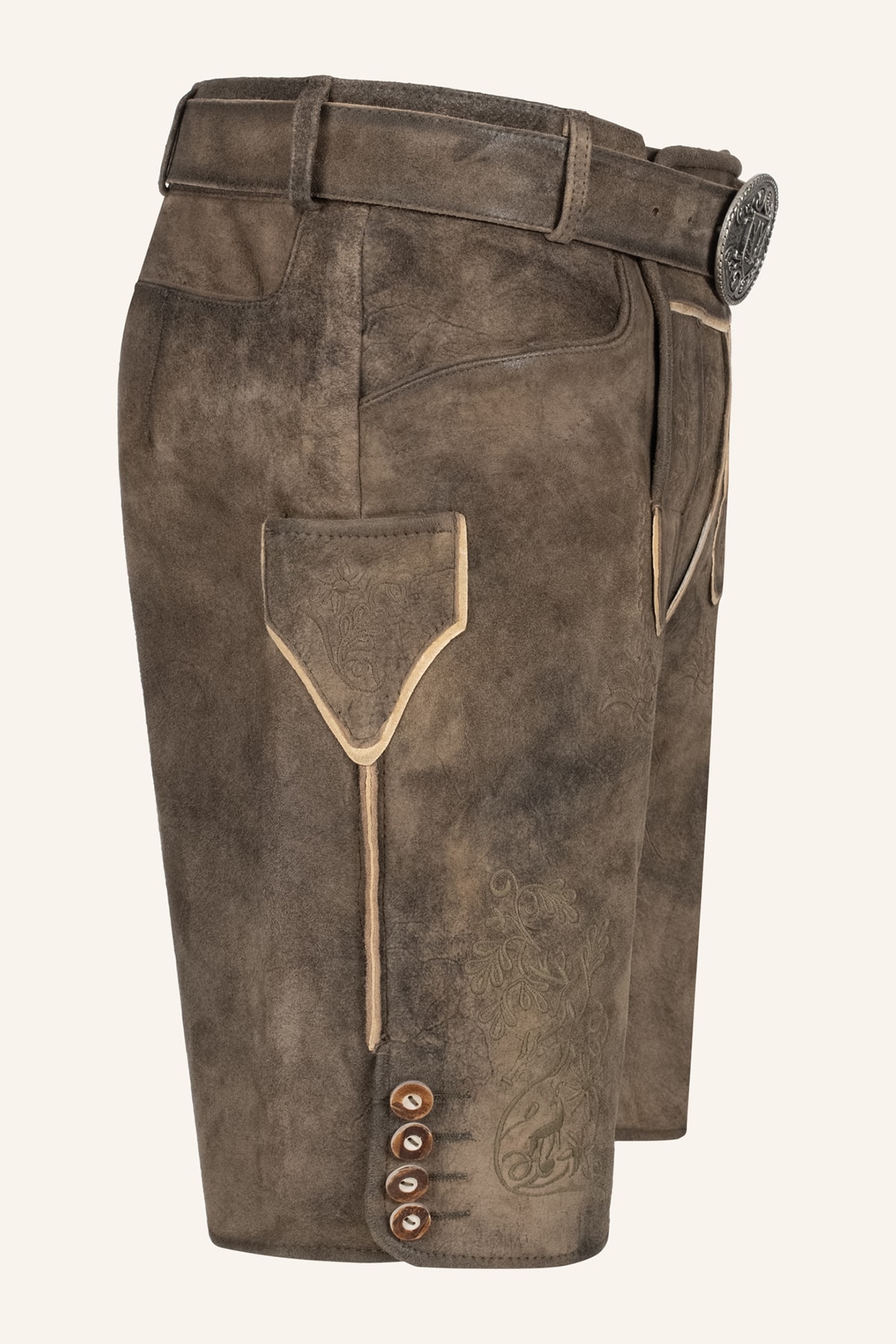 Lederhose Denis mit Gürtel
