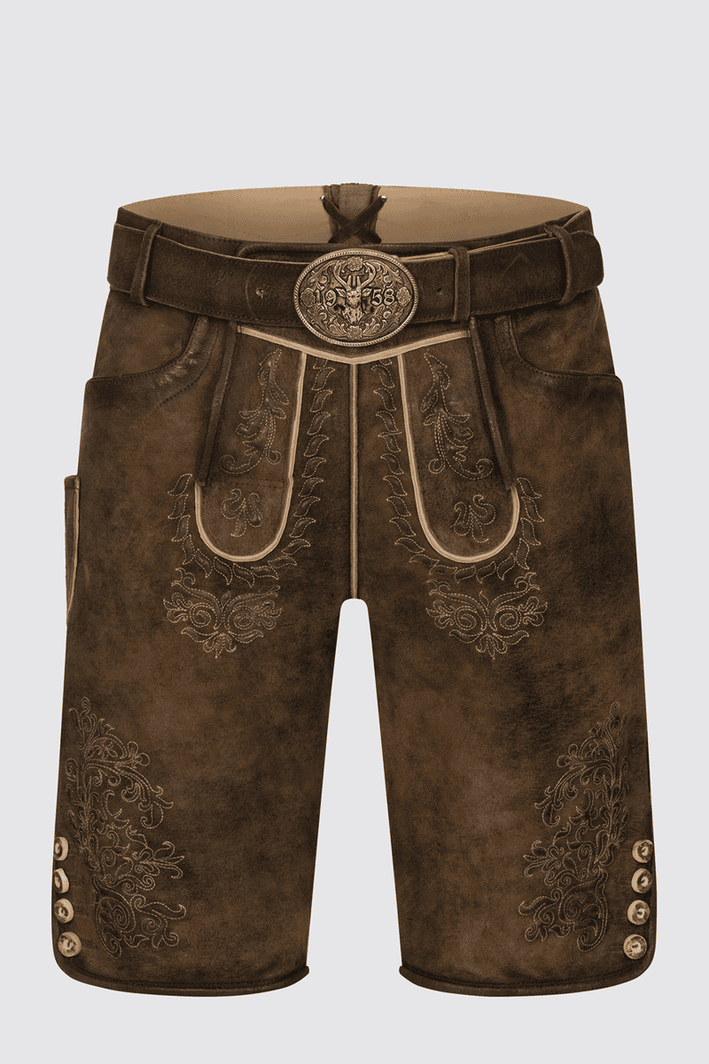 Lederhose Jochen mit Gürtel