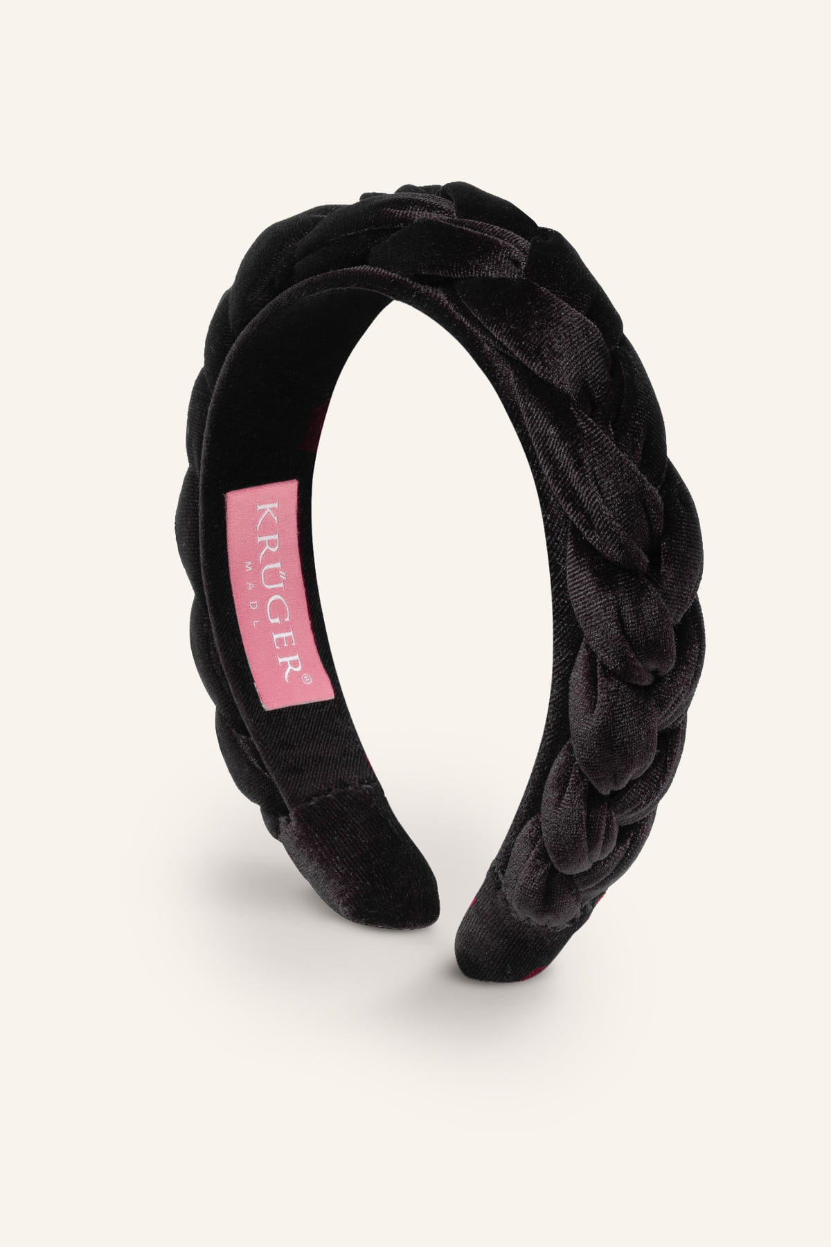 Braided velvet hairband