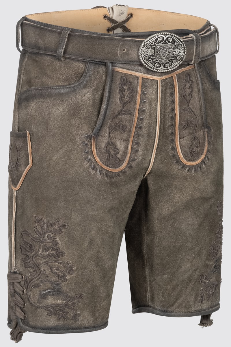 Lederhose Silvio mit Gürtel