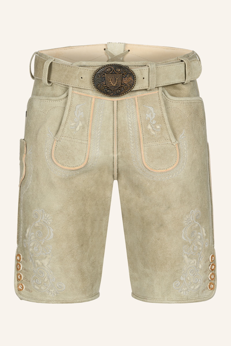 Lederhose Miquel mit Gürtel