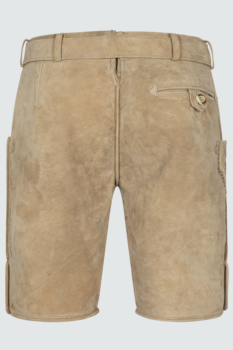 Lederhose Milian mit Gürtel