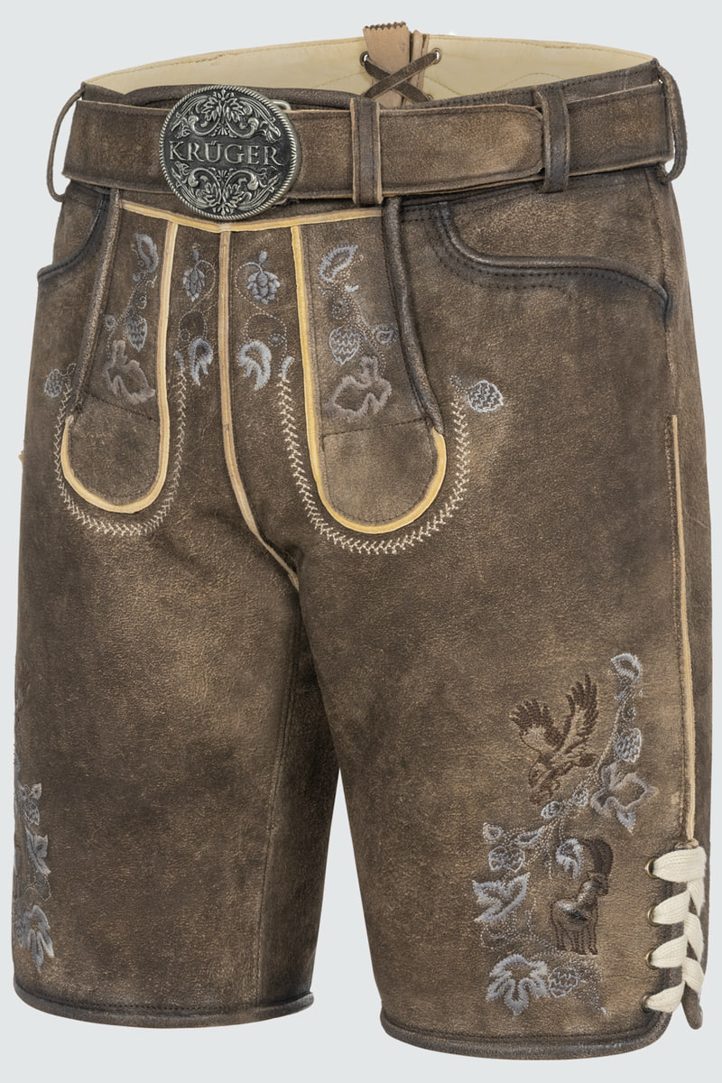 Lederhose Ulli mit Gürtel