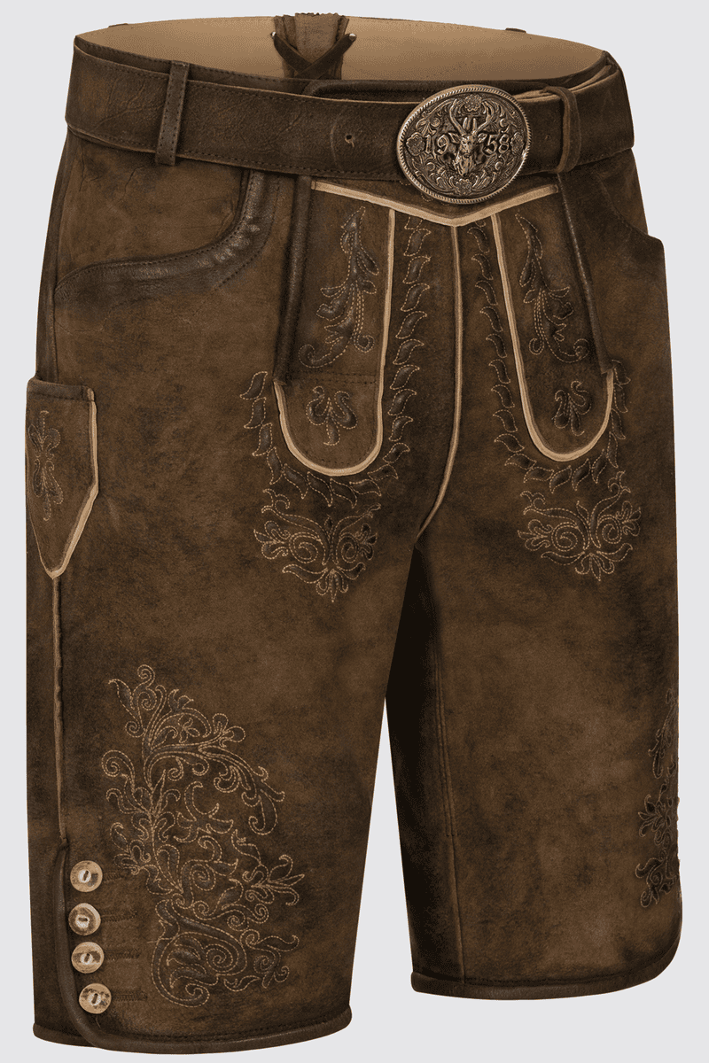 Lederhose Jochen mit Gürtel