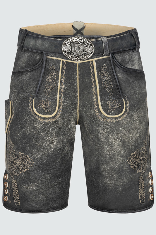 Lederhose Austin mit Gürtel günstig online kaufen