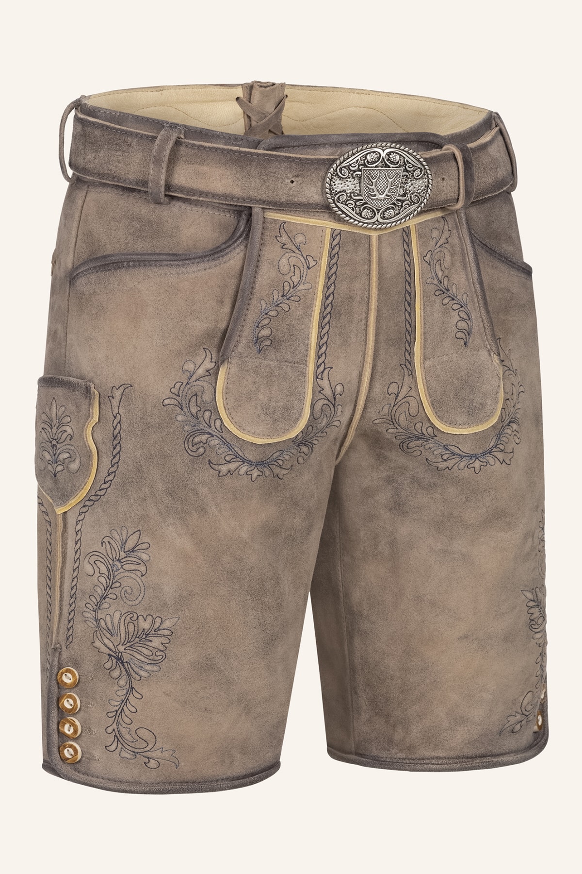 Lederhose Brandon mit Gürtel