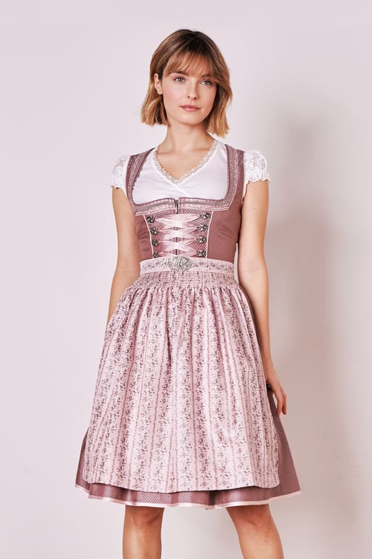 Krüger Madl Dirndl Dirndl 'Rosa' 417167, Rose 60cm günstig online kaufen