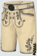 Lederhose Nolan mit Gürtel