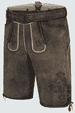 Lederhose Raul mit Gürtel