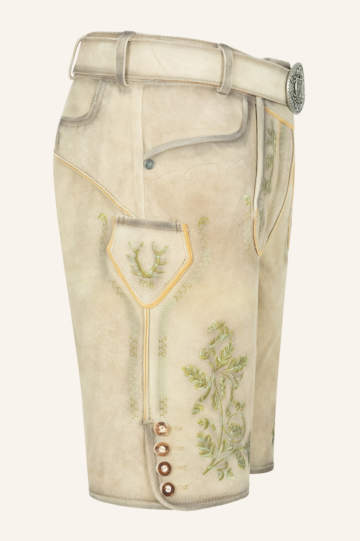 Lederhose Arlo mit Gürtel