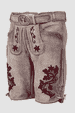 Lederhose Dominik mit Gürtel
