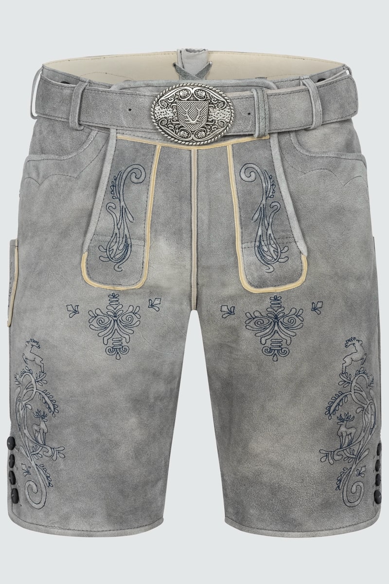 Lederhose Lucius mit Gürtel