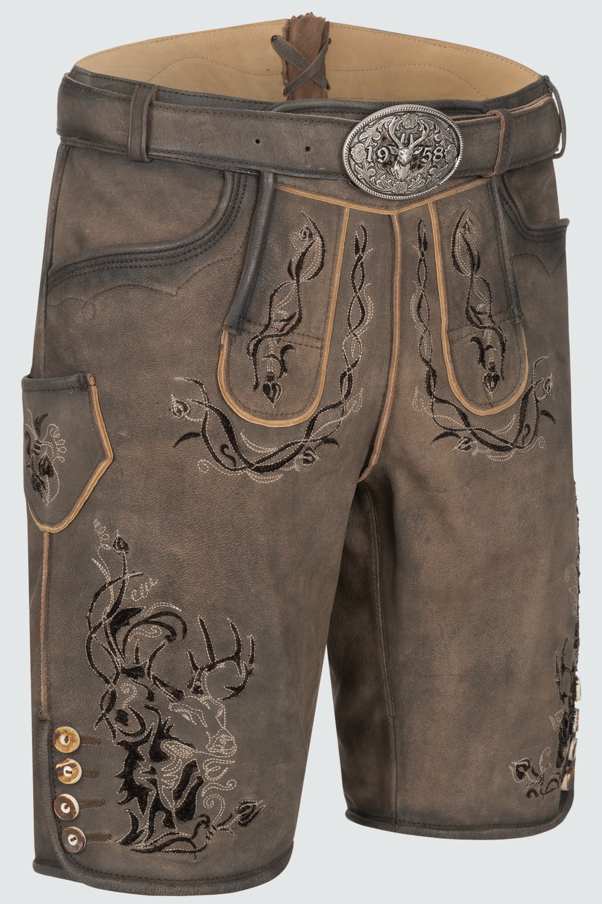 Lederhose Joscha mit Gürtel