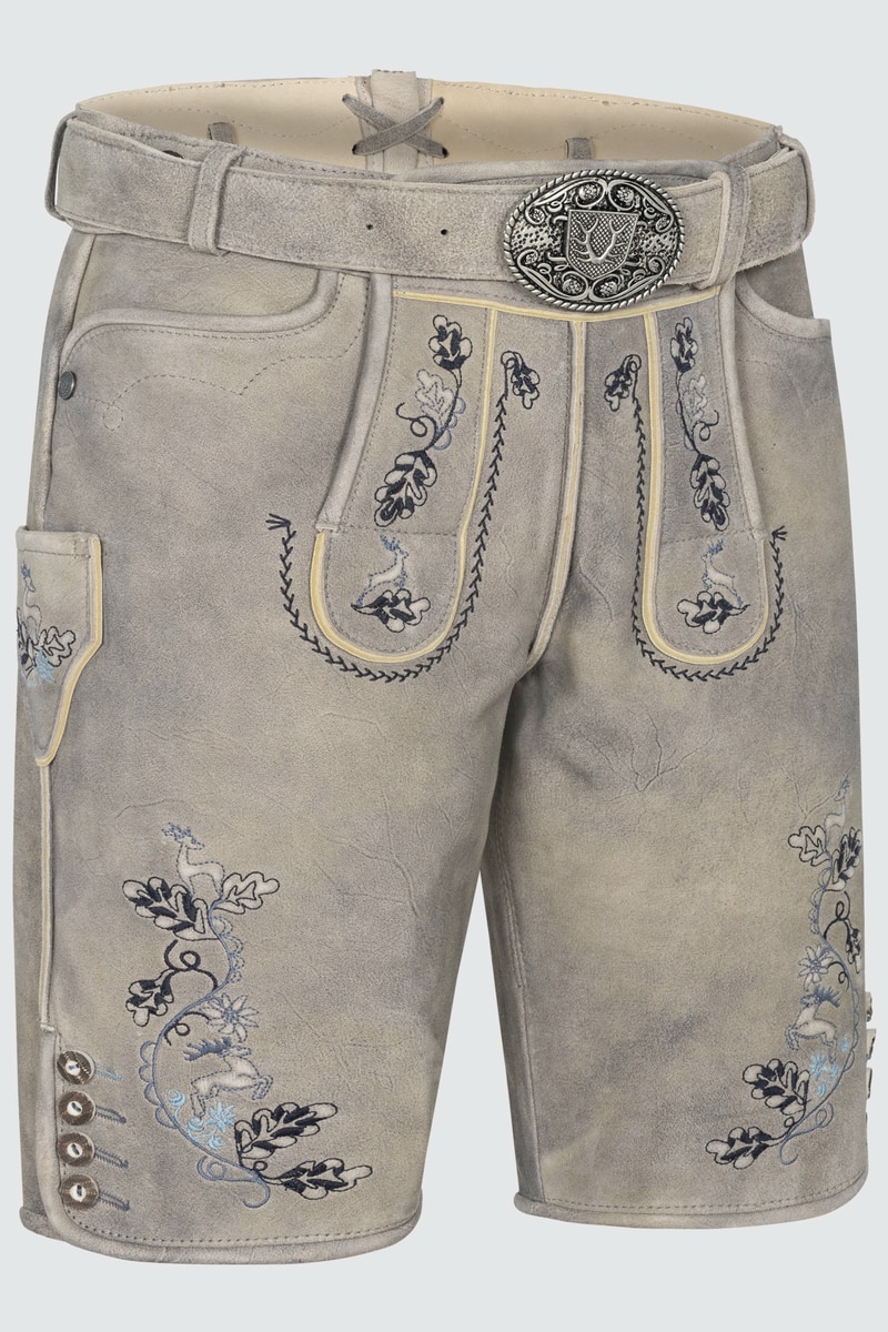 Lederhose Keanu mit Gürtel