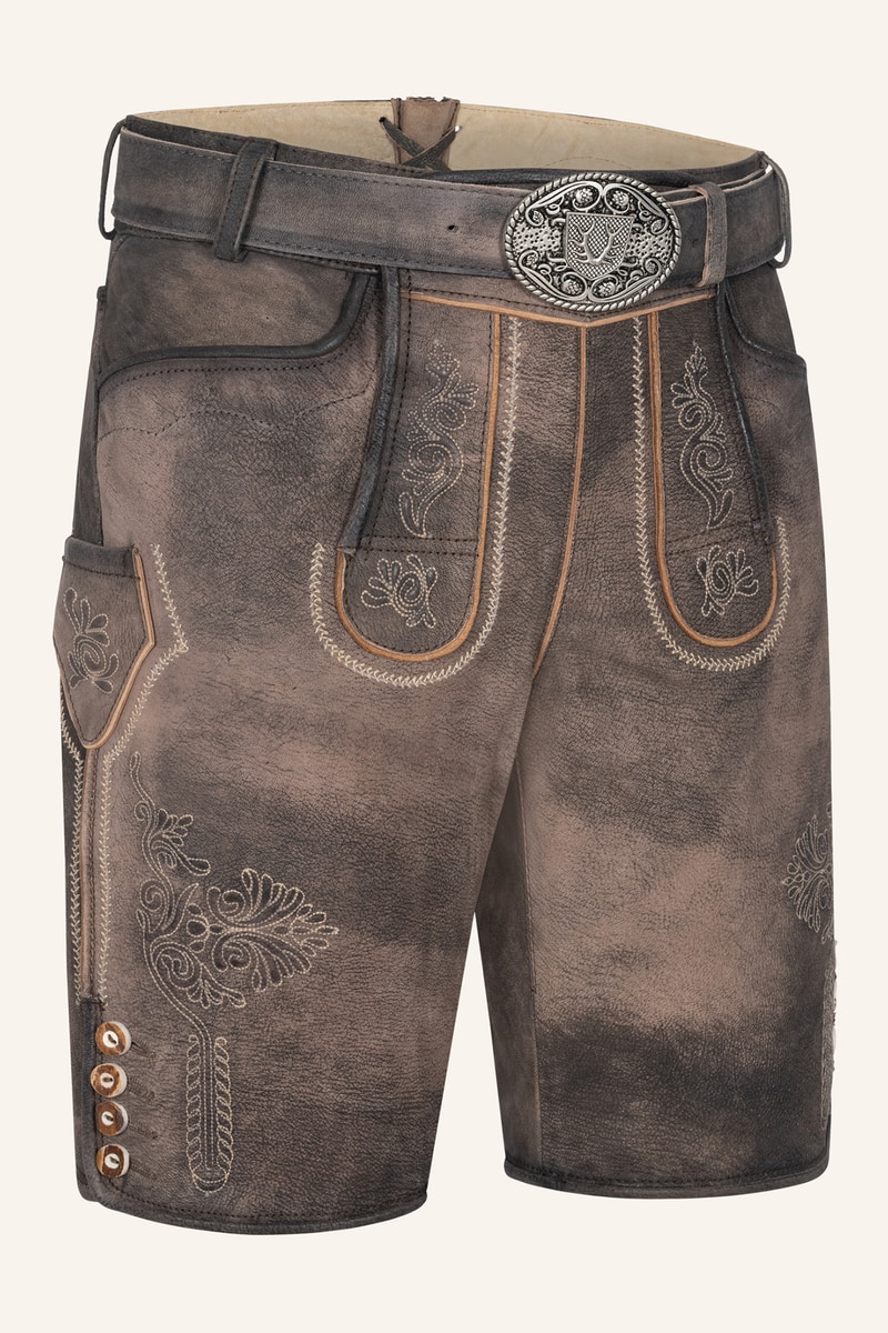 Lederhose Brody mit Gürtel