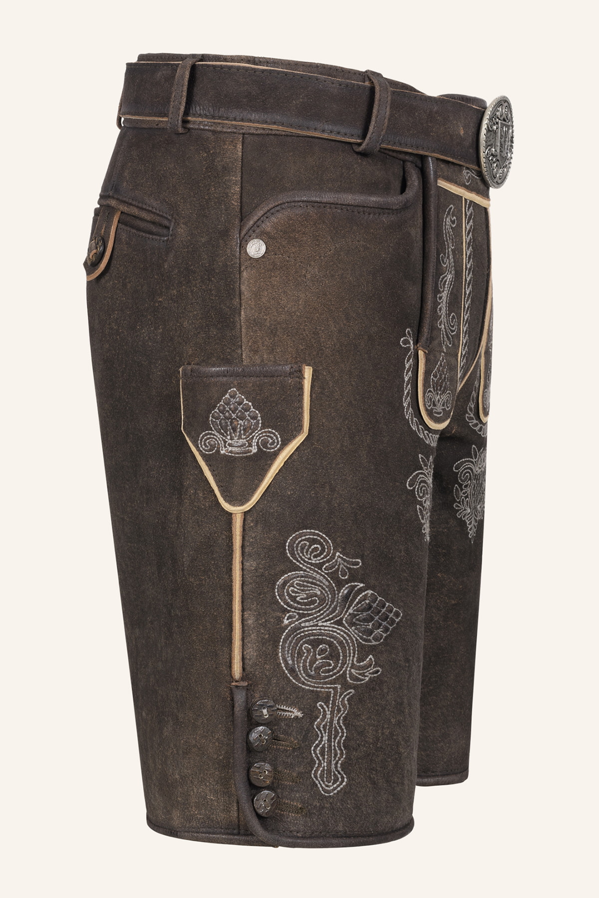 Lederhose Vinc mit Gürtel