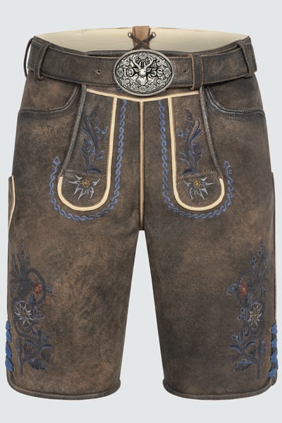 Lederhose Darian mit Gürtel