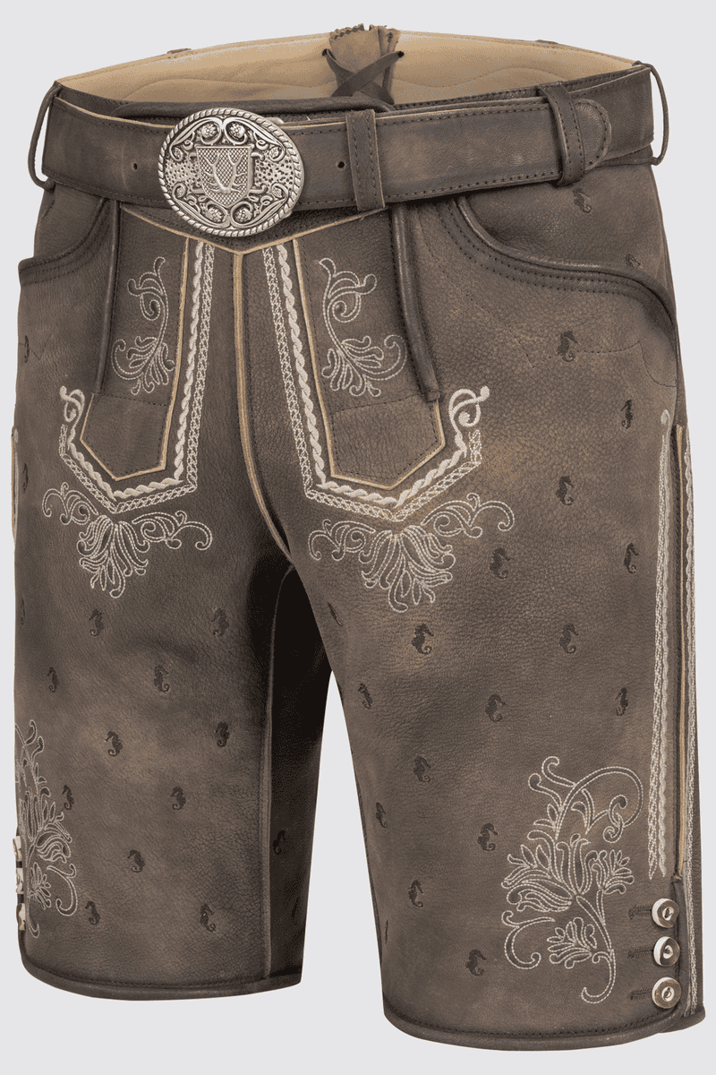 Lederhose Valerio mit Gürtel