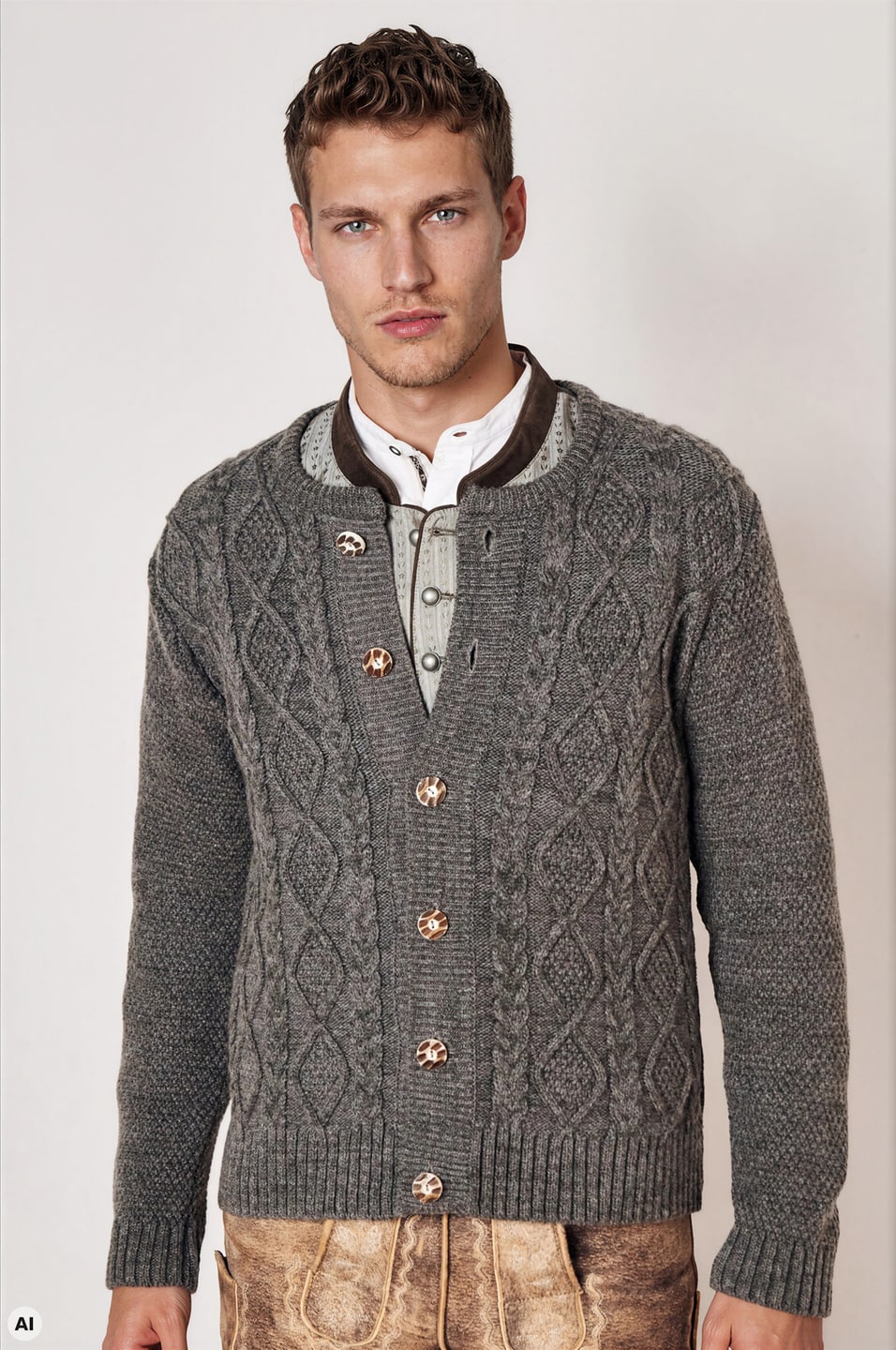 Strickjacke Maxi