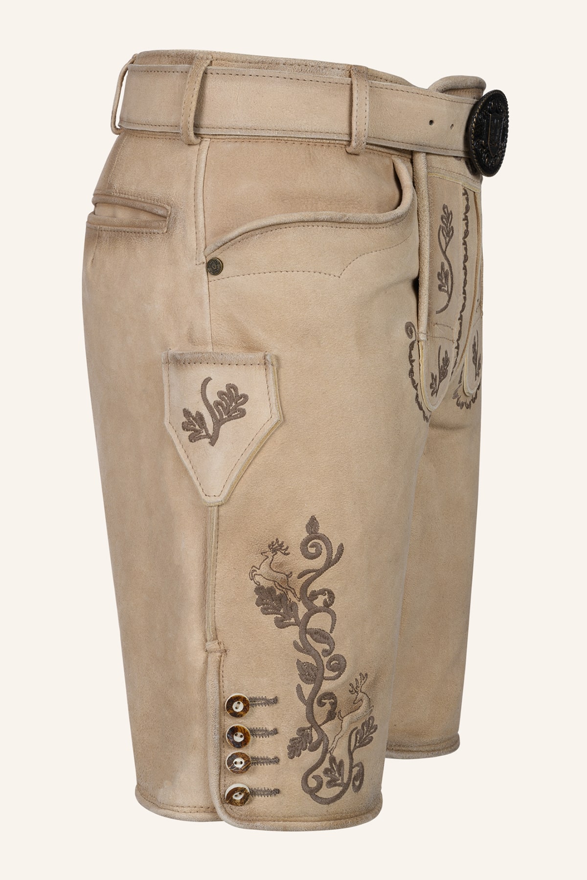 Lederhose Tayden mit Gürtel