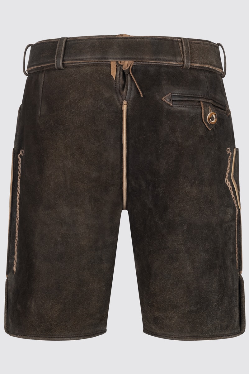 Lederhose Orlando mit Gürtel