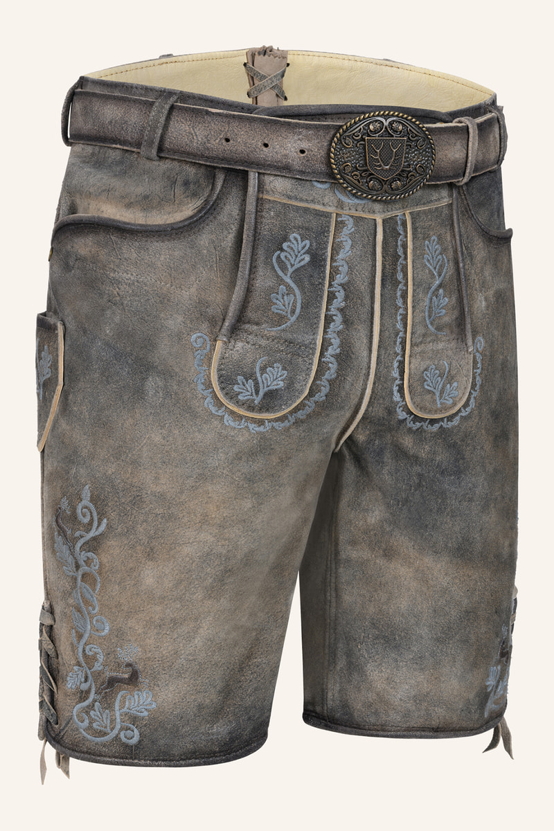Lederhose Melo mit Gürtel