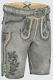Lederhose Charlie mit Gürtel