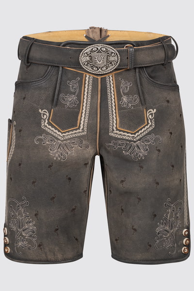 Lederhose Udo mit Gürtel