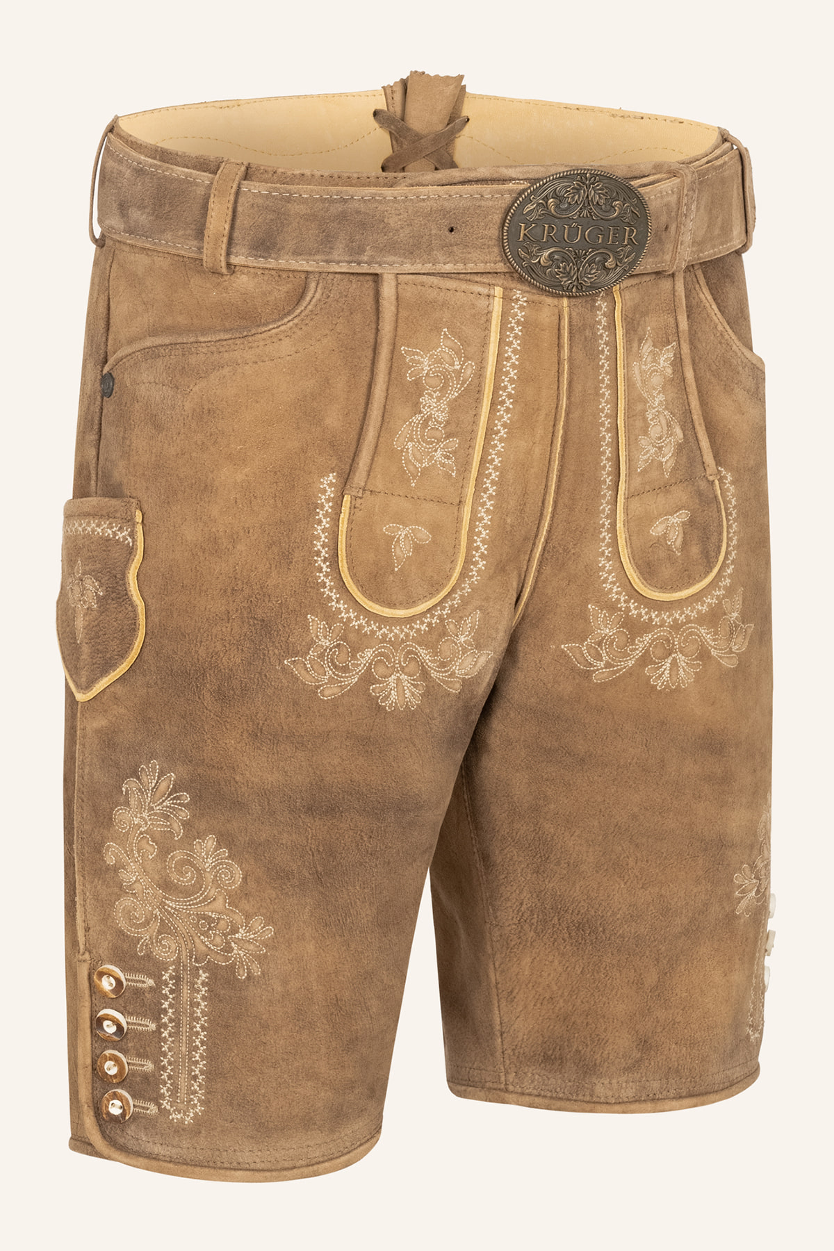Lederhose Roberto mit Gürtel