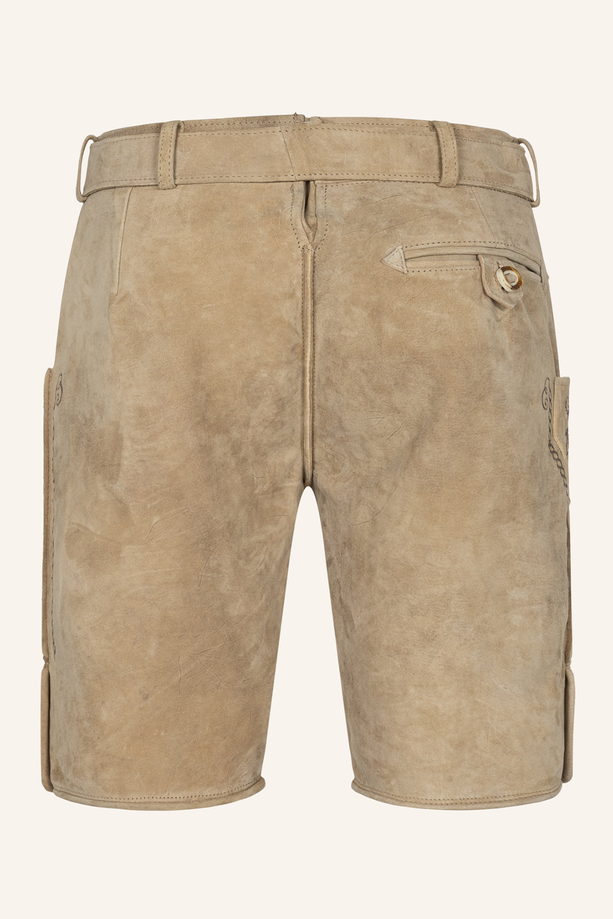 Lederhose Milian mit Gürtel