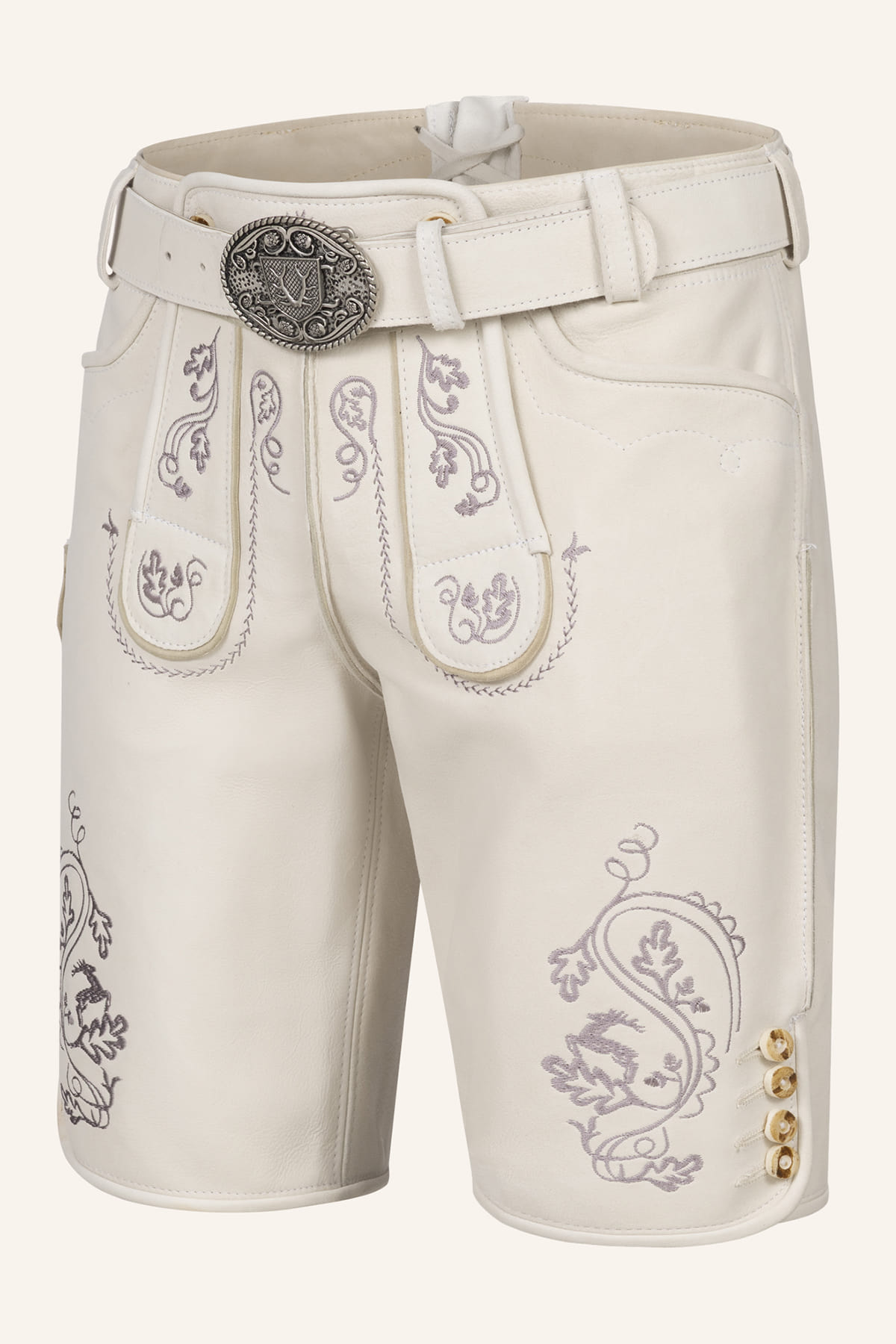 Lederhose Evan mit Gürtel