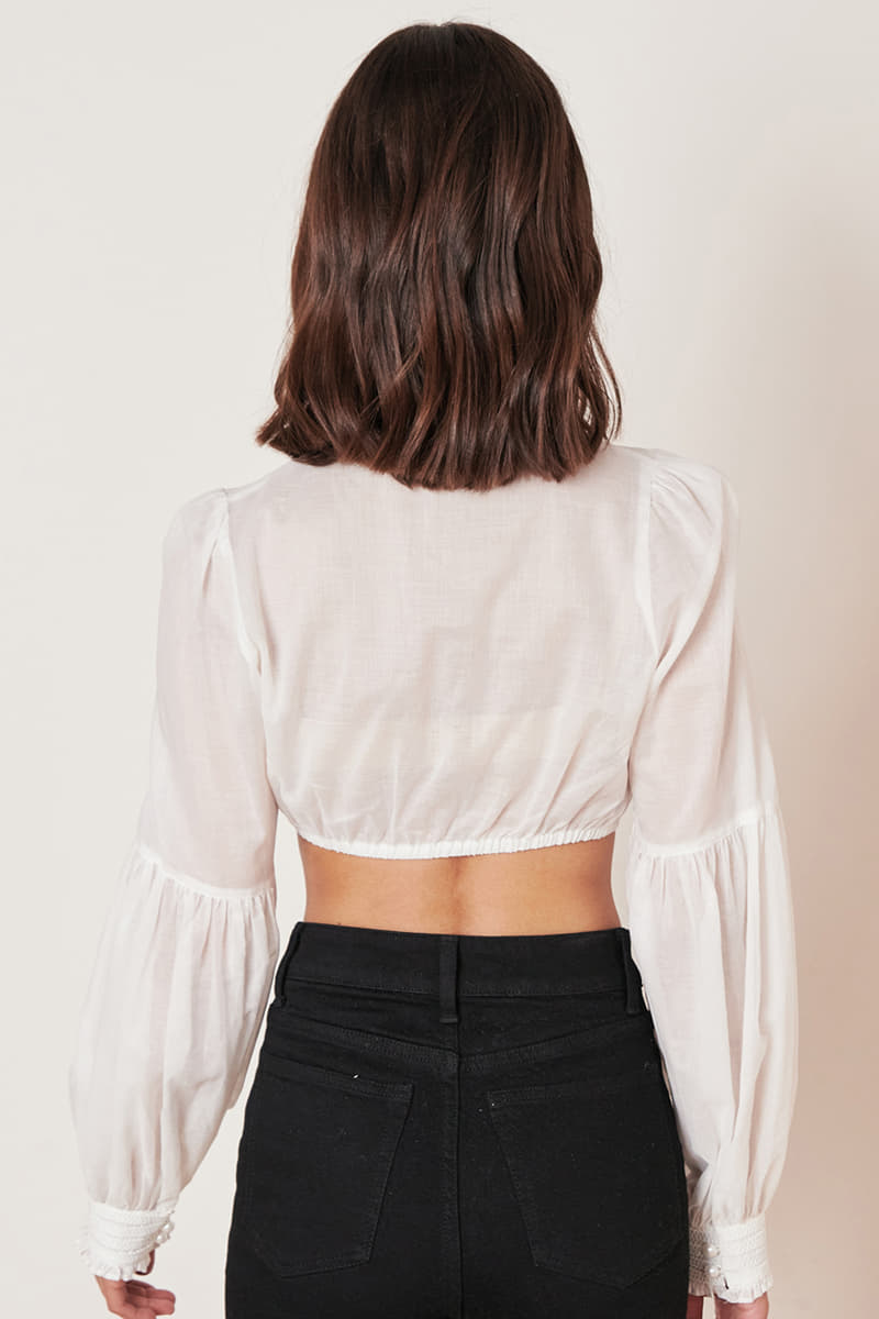 Dirndl blouse long sleeve sales