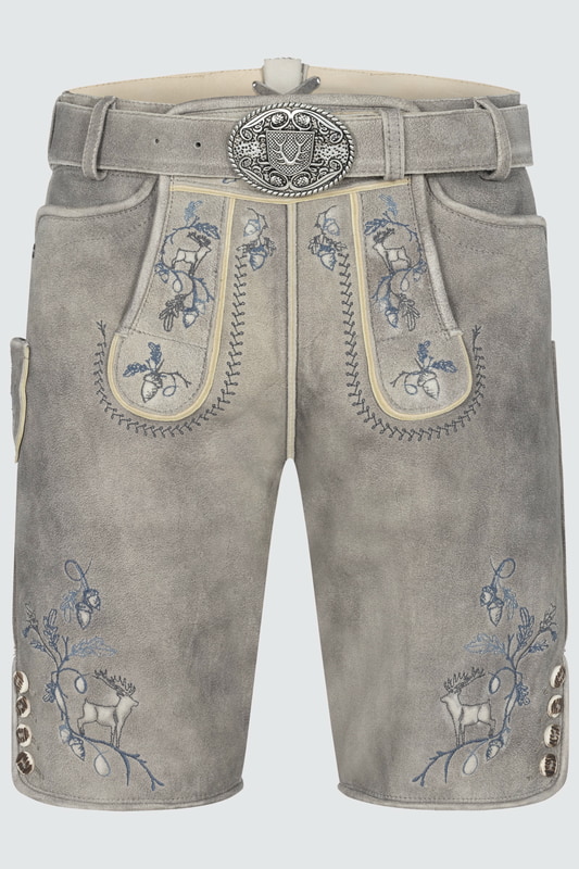 Lederhose Ulf mit Gürtel günstig online kaufen