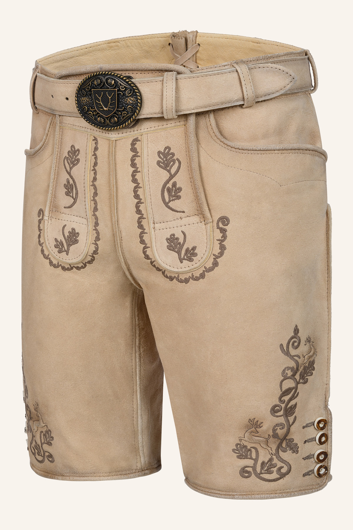 Lederhose Tayden mit Gürtel