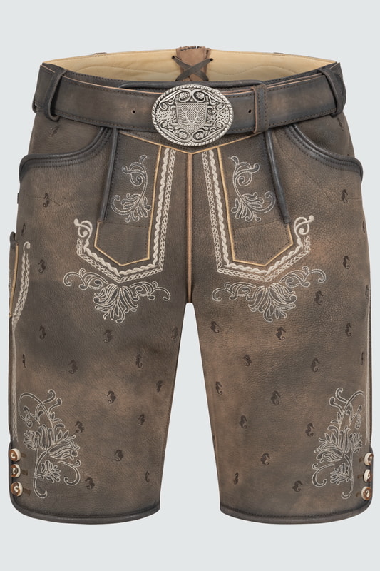 Lederhose Valerio mit Gürtel günstig online kaufen