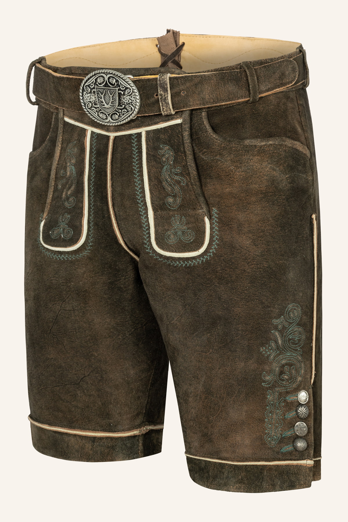 Lederhose Jayden mit Gürtel 