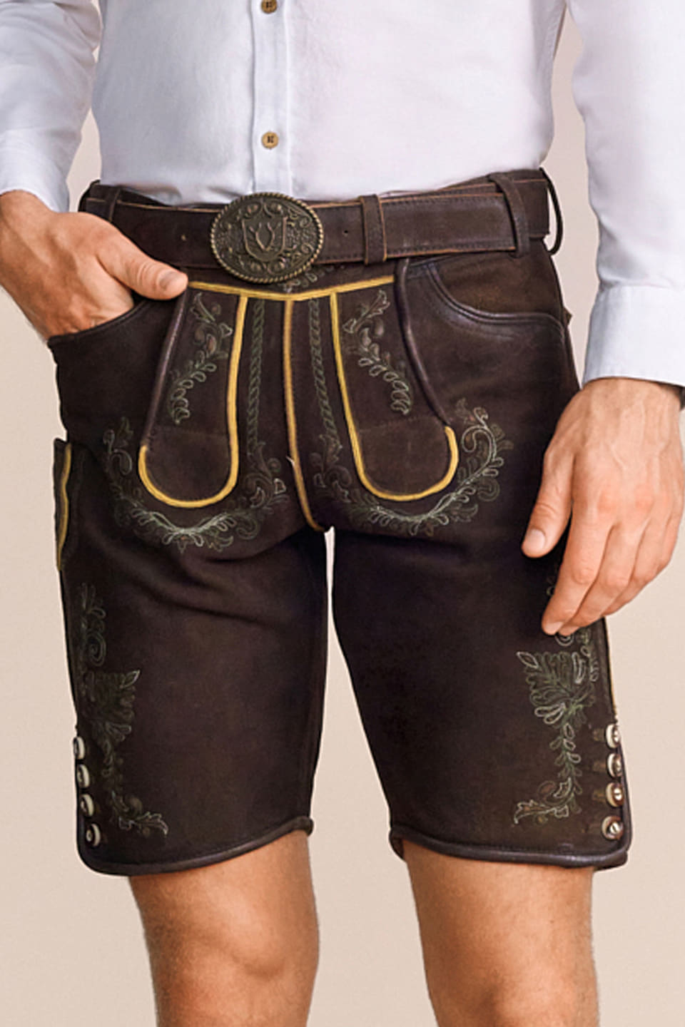Lederhose Brandon with belt