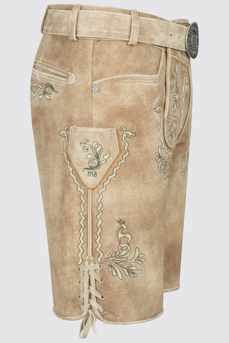 Lederhose Sascha mit Gürtel