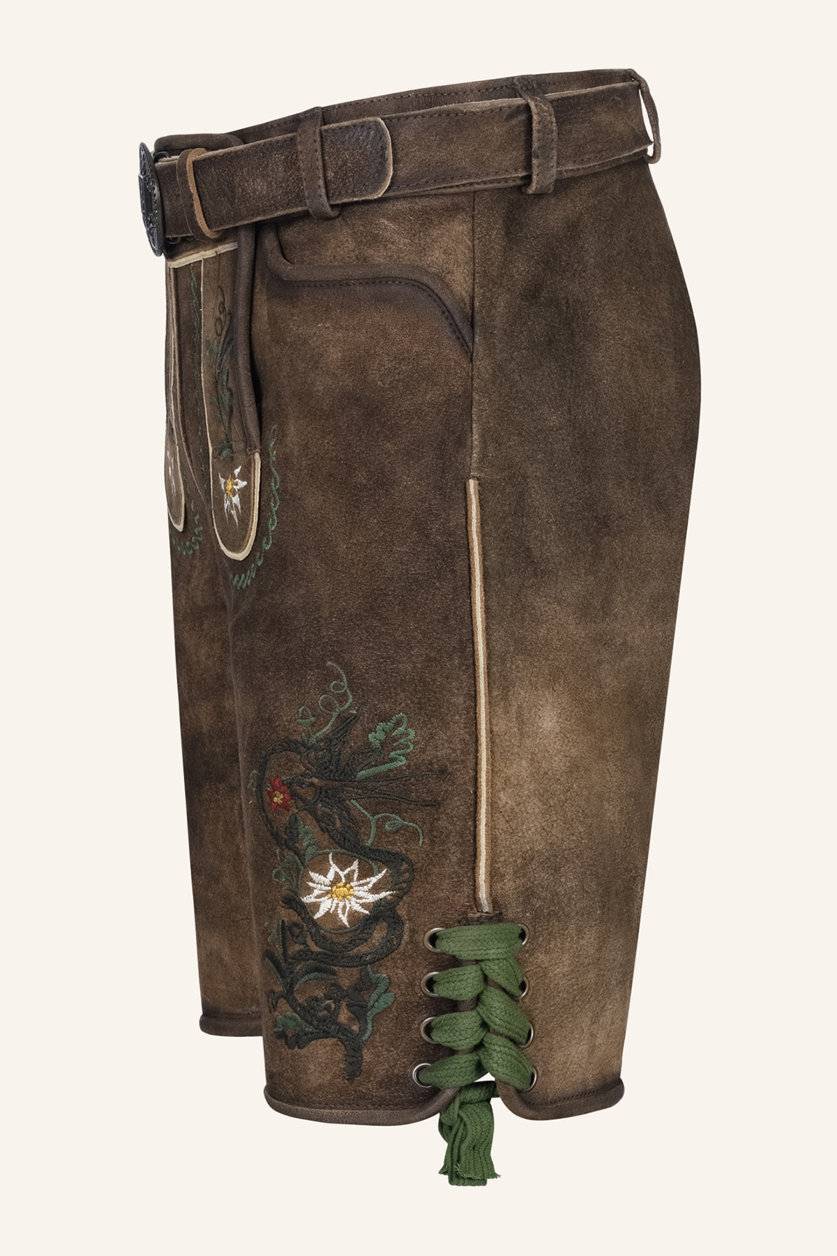 Lederhose Alexander mit Gürtel