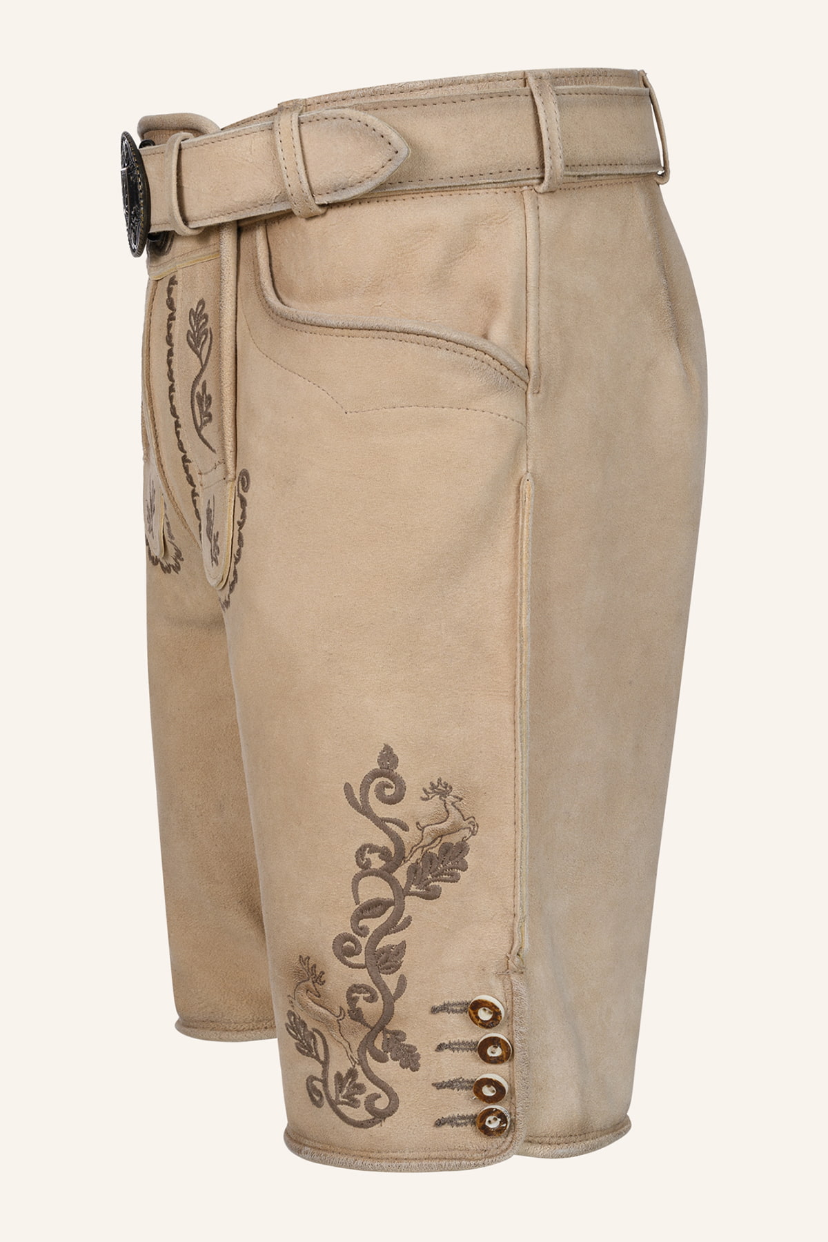 Lederhose Tayden mit Gürtel