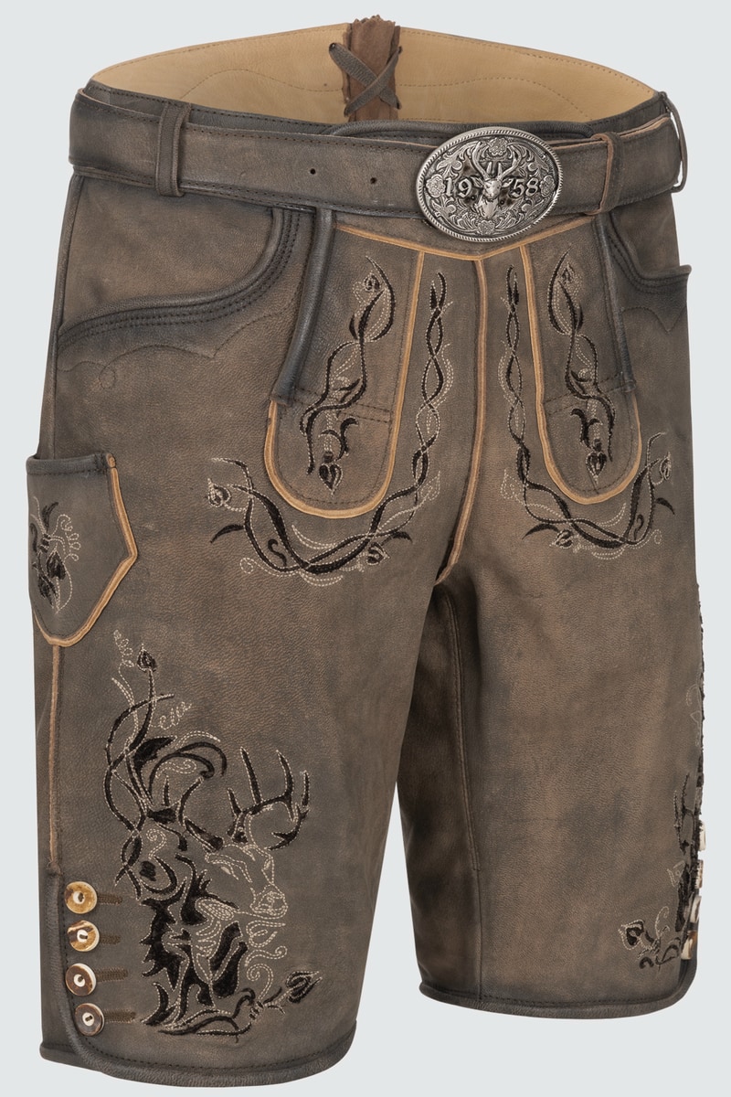 Lederhose Joscha mit Gürtel