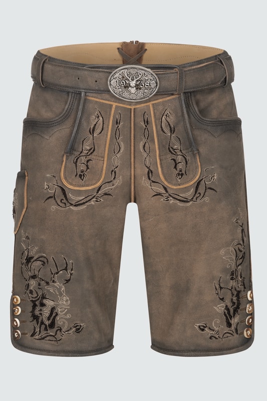 Lederhose Joscha mit Gürtel günstig online kaufen