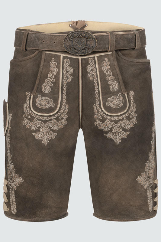 Lederhose Olias mit Gürtel günstig online kaufen