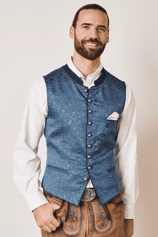 KRÜGER BUAM Trachtenweste Herrenweste 'Juanito' 951165, Marineblau günstig online kaufen