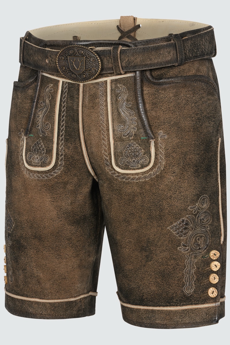 Lederhose Waris mit Gürtel