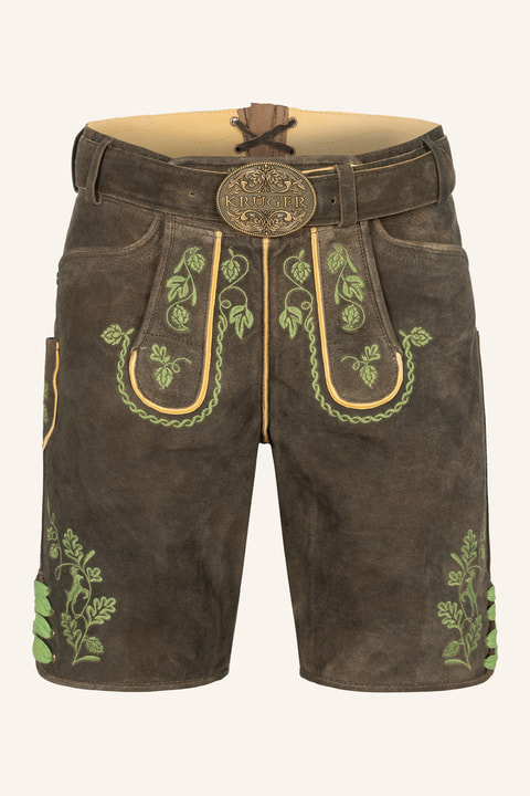 Lederhose Cassius mit Gürtel