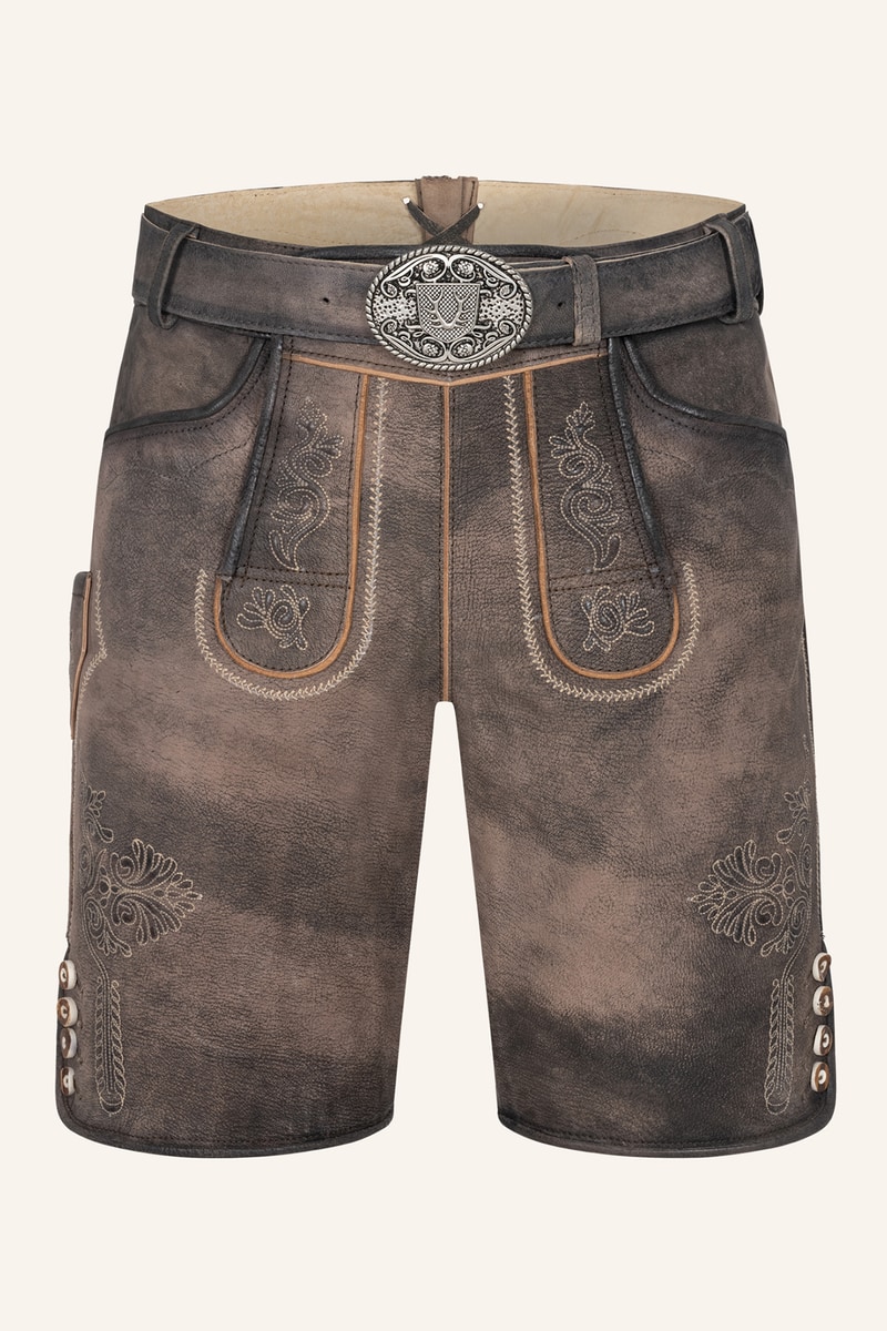 Lederhose Brody mit Gürtel