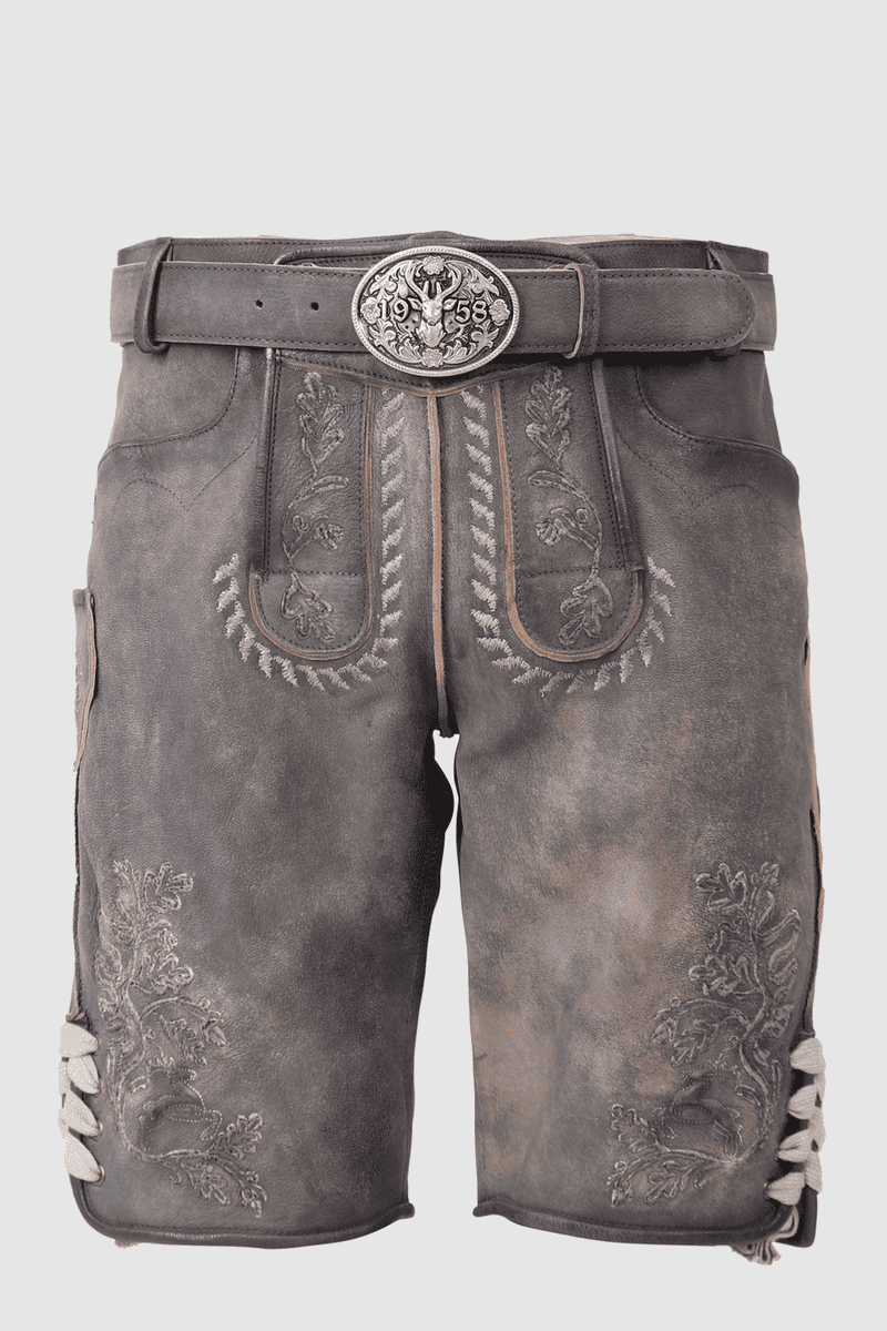 Lederhose Volker mit Gürtel