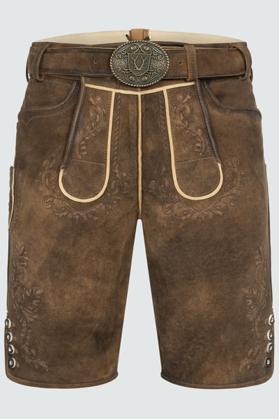 Lederhose Brandon mit Gürtel